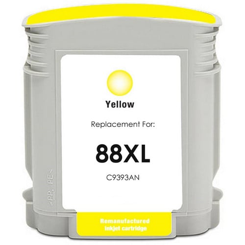 Remanufactured HP C9393AN / HP 88XL Yellow Ink Cartridge