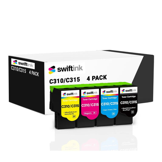 Compatible Xerox 4-Pack Toner Cartridges for C310 & C315
