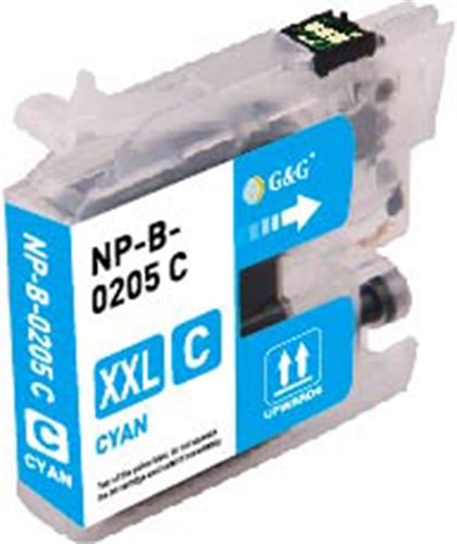Compatible Brother LC205C Super High-Yield Cyan Ink Cartridge