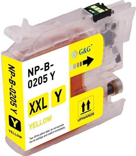 Compatible Brother LC205Y Super High-Yield Yellow Ink Cartridge