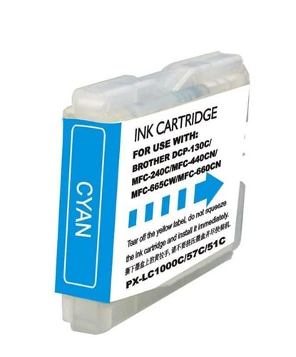 Compatible Brother LC51C XL Cyan Ink Cartridge (Extra High Yield)