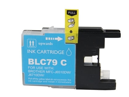 Compatible Brother LC79C Extra High Yield Cyan Ink Cartridge for the MFC-J6510DW, MFC-J6710DW