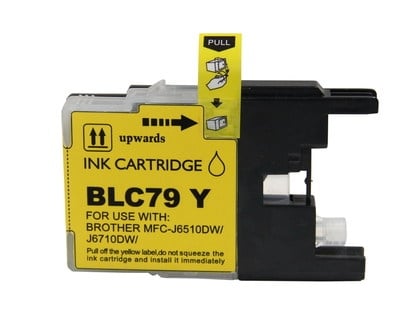 Compatible Brother LC79Y Extra High Yield Yellow Ink Cartridge for the MFC-J6510DW, MFC-J6710DW