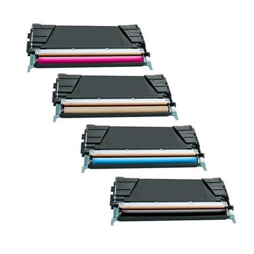 Remanufactured Lexmark C734 (Black, Cyan, Magenta, Yellow) Toner Cartridge Set of 4