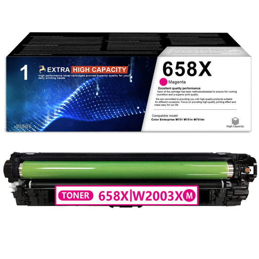 Compatible HP 658X (W2003X) High Yield Magenta Toner Cartridge