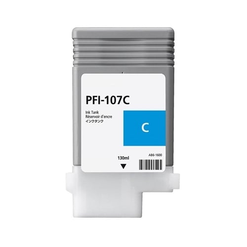 Compatible Canon 6706B001 (PFI-107C) Cyan Ink Cartridge