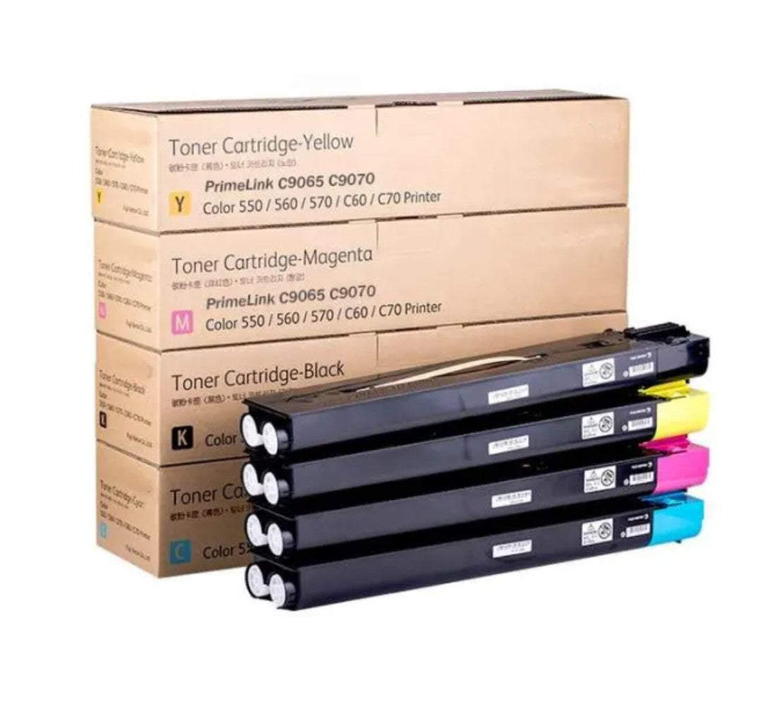 Compatible Xerox PrimeLink C9065/C9070 (Black, Cyan, Magenta, Yellow) Toner Cartridge Set of 4