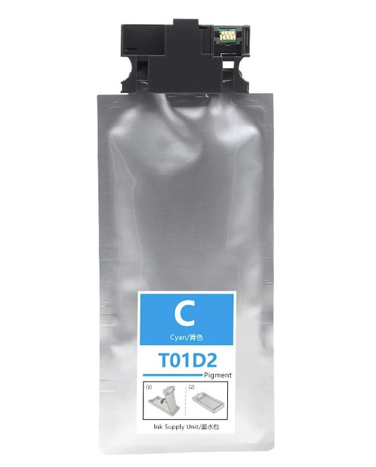 Compatible Epson T01D2 (T01D200) Cyan High-Yield Ink Pack - 20,000 Page-Yield