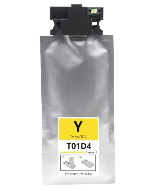 Compatible Epson T01D4 (T01D400) Yellow High-Yield Ink Pack - 20,000 Page-Yield