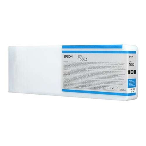 Remanufactured High Yield 700ml Cyan Ink Cartridge for Epson T636200