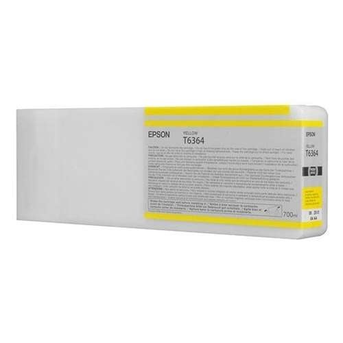 Remanufactured High Yield 700ml Yellow Ink Cartridge for Epson T636400