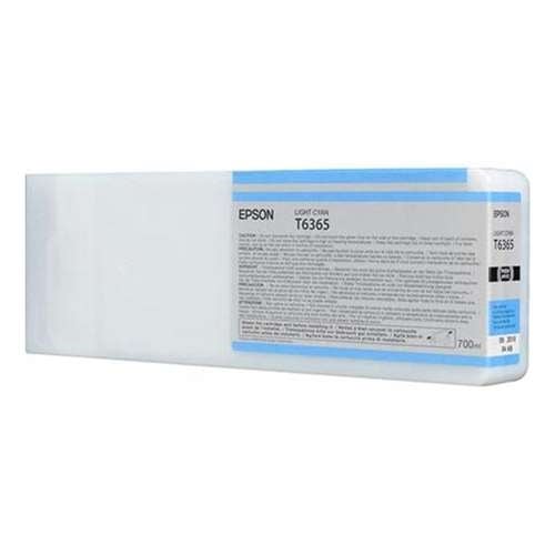 Remanufactured High Yield 700ml Light Cyan Ink Cartridge for Epson T636500