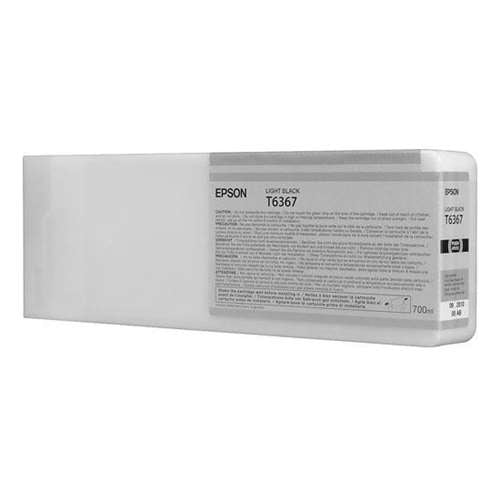 Remanufactured High Yield 700ml Light Black Ink Cartridge for Epson T636700