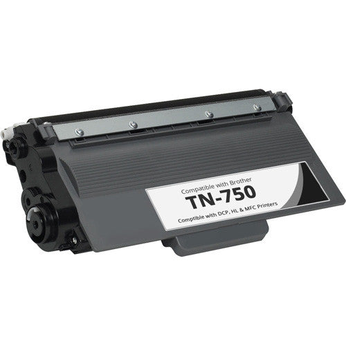 Compatible Brother TN750 Black High Yield Laser Toner Cartridge