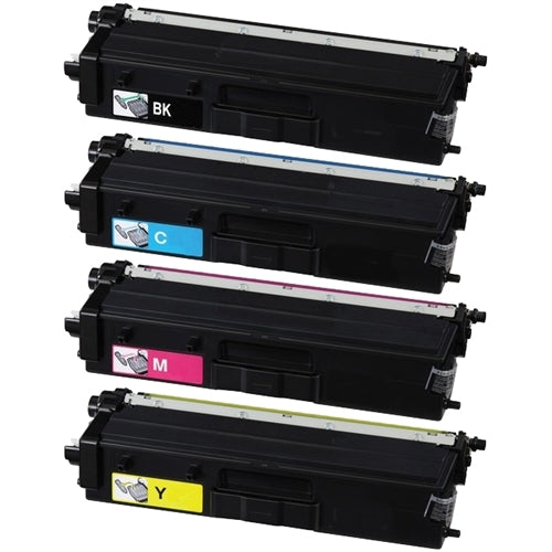 Compatible Set of 4 Brother TN439 Toners: Ultra High Yield Black / Cyan / Magenta / Yellow