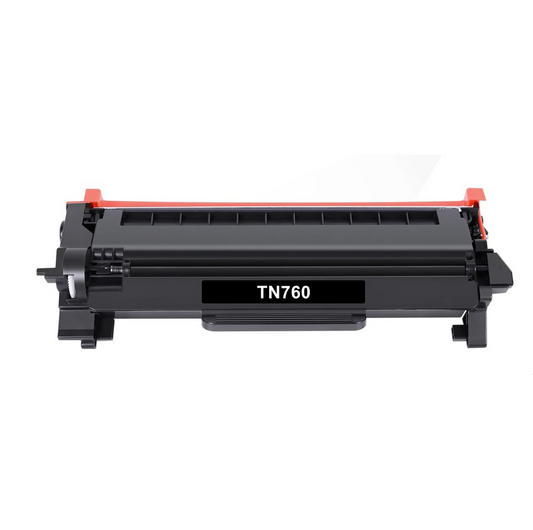 Compatible Brother TN760 High Yield Black Toner Cartridge (3000 Page Yield)