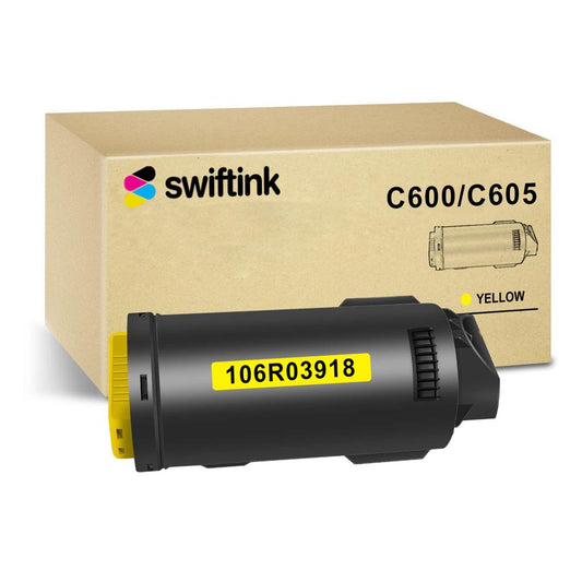Compatible Xerox VersaLink C600 Yellow Extra High-Yield Toner Cartridge (106R03918)
