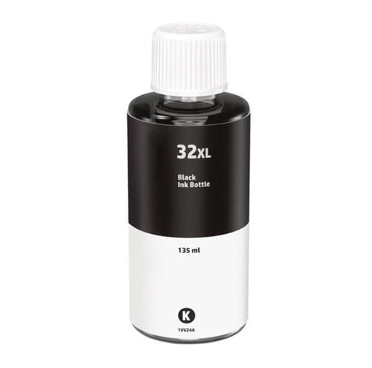 Compatible hp 32xl (1vv24a) high yield black ink bottle 135ml