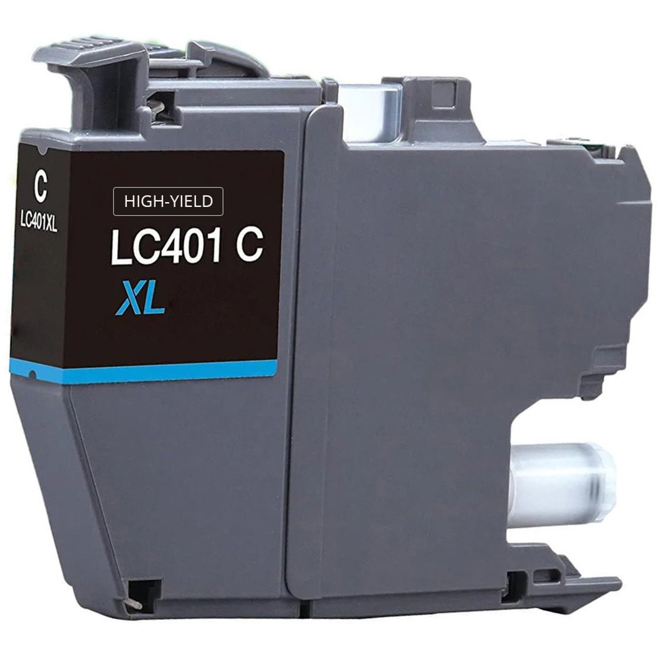 Compatible Brother LC401XLC Cyan High Yield Ink Cartridge