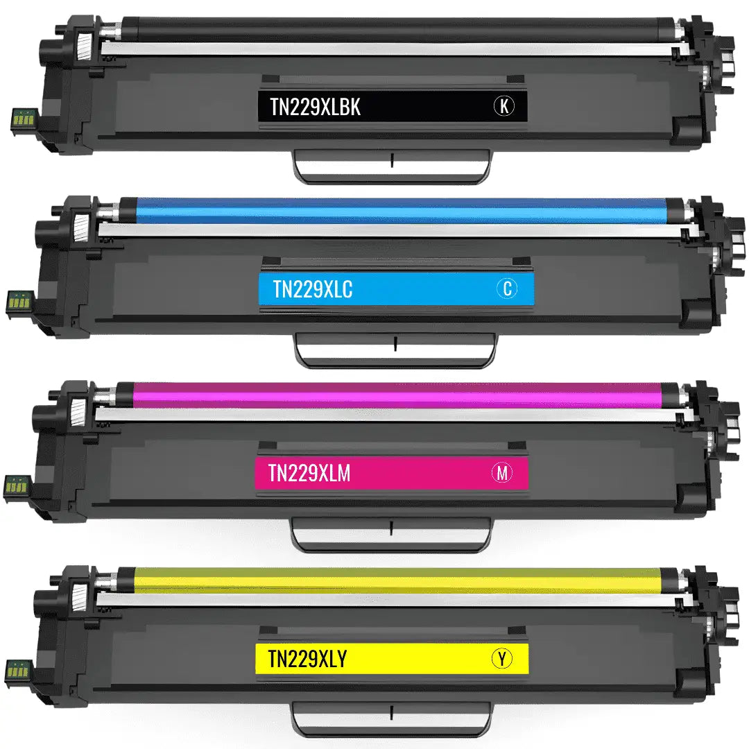 Compatible Brother TN229XL Set of 4 (BK/C/M/Y) Laser Toner Cartridges