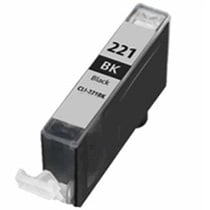 Compatible canon cli-221 black ink cartridge w/ chip