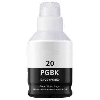 Compatible canon gi-20bk (3383c001) black ink bottle 140ml