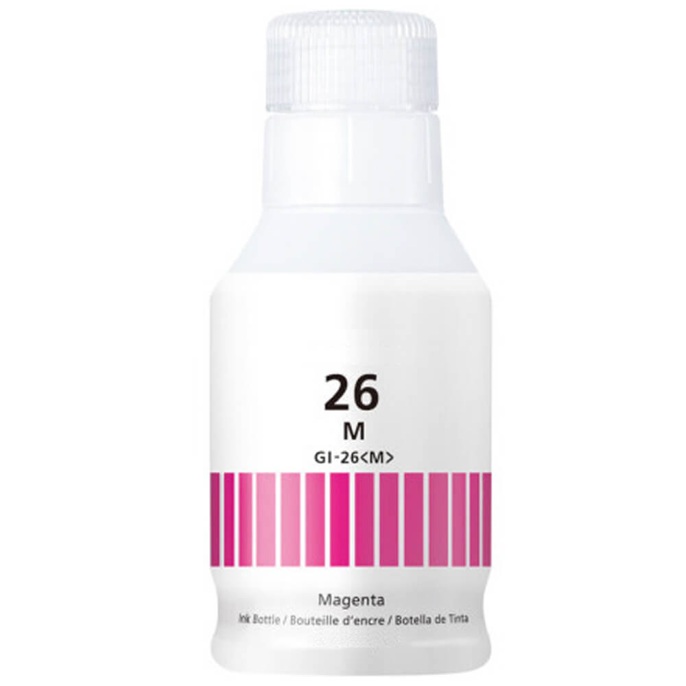 Compatible Canon GI-26M Magenta Ink Bottle 135mL - Pigment