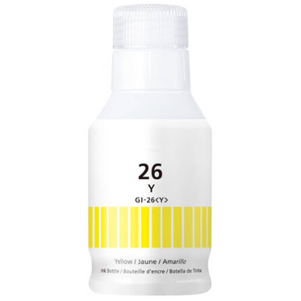 Compatible Canon GI-26Y Yellow Ink Bottle 135mL - Pigment