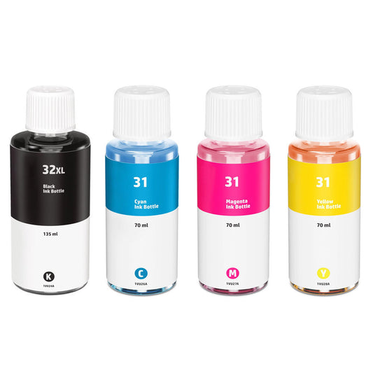 Compatible hp 32xl and hp 31 combo pack: 1 black / cyan / magenta / yellow