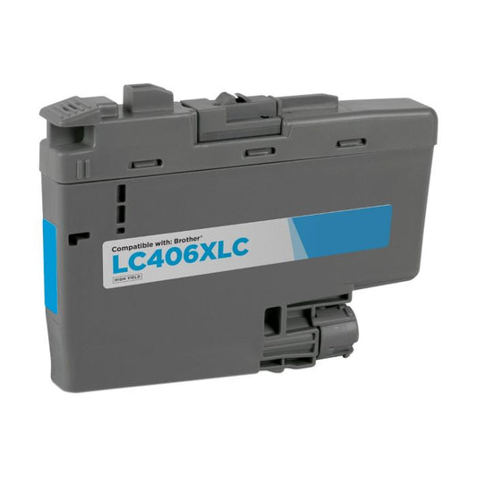 Compatible Brother LC406XLC Cyan High Yield Ink Cartridge