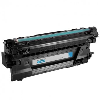 Compatible hp 657x (cf471x) high-yield cyan toner cartridge