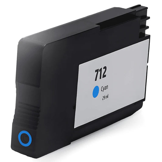 Remanufactured HP 712 29ml Cyan DesignJet Ink Cartridge, 3ED67A