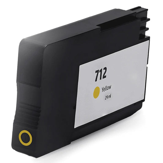 Remanufactured HP 712 29ml Yellow DesignJet Ink Cartridge, 3ED69A
