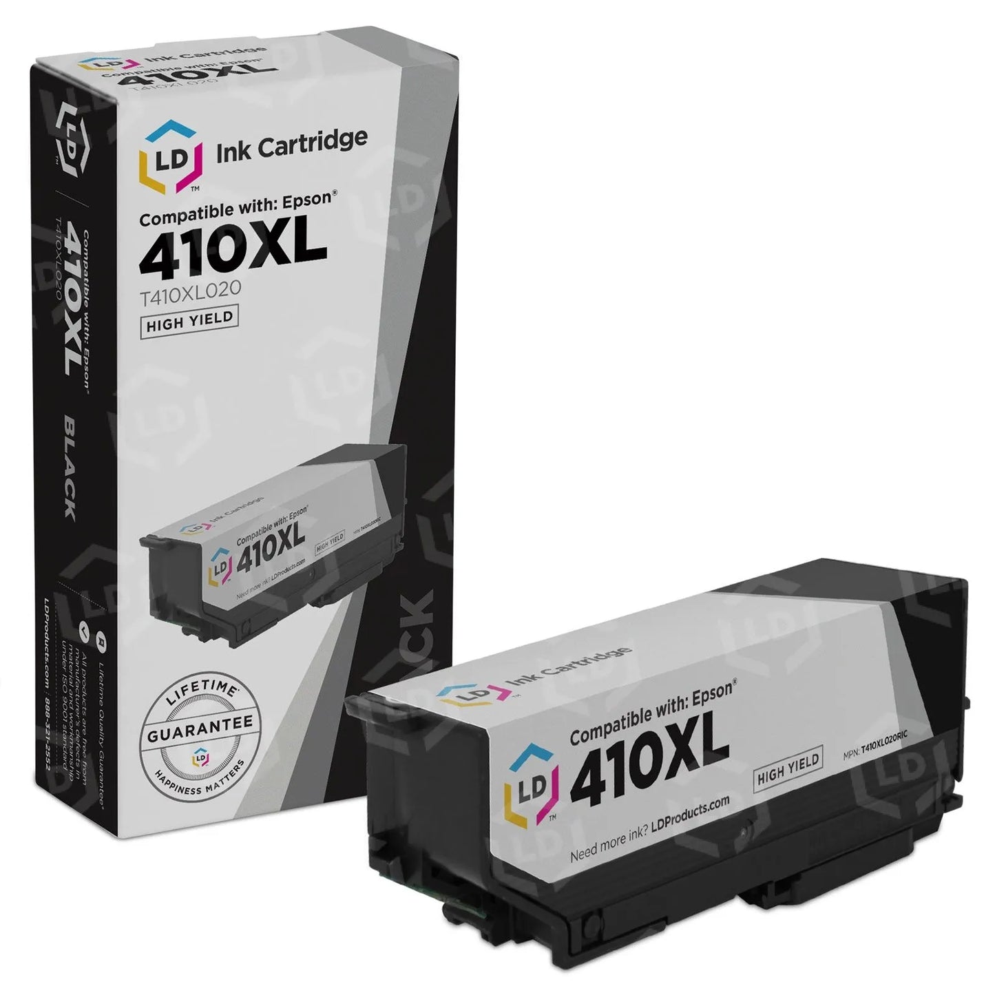 Remanufactured Epson T410XL020 410XL High Yield Black Ink Cartridge