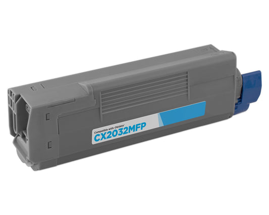 Compatible 43324476 Cyan Laser Toner Cartridge for Okidata CX2032 MFP (5K Page Yield)